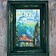 Oil painting 'House under the monastery mountain', in a frame, Pictures, Nizhny Novgorod,  Фото №1