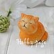 Silicone shape Kitty orange, kitty with a bow. Form. Hobbypage. Online shopping on My Livemaster.  Фото №2