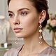 Асимметричные серьги. Серьги классические. Elena Moonlight Jewelry. Ярмарка Мастеров.  Фото №6