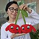 Заказать Мастер-класс "Вязаная Вишня крючком". Goozell Toys. Ярмарка Мастеров. . Схемы для вязания Фото №3