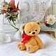 Осенний цветочек (6 см). Мишки Тедди. teddy_and_toys. Ярмарка Мастеров.  Фото №5
