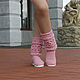 Demi-season boots 'Violetta'. High Boots. KnittedBoots. My Livemaster. Фото №4
