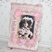 Сумки и аксессуары handmade. Livemaster - original item Textile cover in the style of shabby for a daily planner, A5. Handmade.