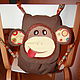 Детский рюкзак Обезьянка. Сумки для детей. Сделано с душой. Интернет-магазин Ярмарка Мастеров.  Фото №2