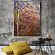 Large abstract painting in the loft rust and gold silhouette of a tree. Pictures. paintmart (oikos). Online shopping on My Livemaster.  Фото №2