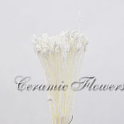 Материалы для творчества handmade. Livemaster - original item Stamens Japanese white, small for roses. Handmade.