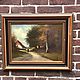Painting 'House in the forest', oil, wood, Holland, Vintage paintings, Arnhem,  Фото №1