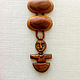Wooden necklace "Tie", Necklace, Moscow,  Фото №1