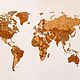 Деревянная карта мира World Map True Puzzle Exclusive edition 150 х 90, Создание дизайна, Москва,  Фото №1