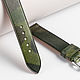 Camouflage Green Genuine Leather Strap: N0027. Watch Straps. Asketica. Online shopping on My Livemaster.  Фото №2