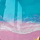 Картина из смолы " Розовый пляж" 40*60см. Картины. Изделия из эпоксидной смолы. Ярмарка Мастеров.  Фото №5