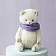 White bear cub (22cm). Teddy Bears. Teddy bears by Olga Belozerova. Online shopping on My Livemaster.  Фото №2