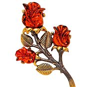 Украшения handmade. Livemaster - original item Brooch-pin: Brooch-pin: Brooch roses. Handmade.