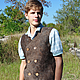 Felted vest mens "Andrew", Vests, Apsheronsk,  Фото №1