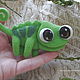 Felted brooch made of wool 'Chameleon Pascal', Brooches, Ivano-Frankivsk,  Фото №1