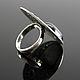 Nolin ring made of 925 sterling silver with oval black obsidian DD0001. Rings. Sunny Silver. My Livemaster. Фото №5