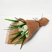 Косметика ручной работы handmade. Livemaster - original item Soap bouquet of snowdrops buy as a gift handmade flowers Moscow. Handmade.