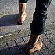 Medieval leather boots. High Boots. Workshop Sokol. My Livemaster. Фото №5