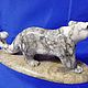 Snow Leopard sculpture made of natural Ural stone Anhydrite. Figurines. Kamnerezy-urala. My Livemaster. Фото №6
