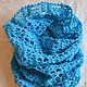 Turquoise Snood, tube, cowl, Scarves, Moscow,  Фото №1
