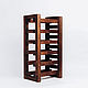 Order Shelf for wine bottles made of cedar wood BM1. ART OF SIBERIA. Livemaster. . Stand for bottles and glasses Фото №3
