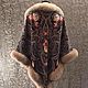 Pavlovo Posad shawl with fur Fox. Shawls1. Olga Lavrenteva. Online shopping on My Livemaster.  Фото №2