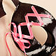 Карнавальная маска "Корсетте" Черный/Розовый. Карнавальные маски. PartyMask. Интернет-магазин Ярмарка Мастеров.  Фото №2