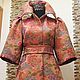 Author's jacquard coat 'Queen of roses', Coats, Moscow,  Фото №1