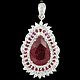 Заказать Кулон рубин (11,2 ct.), цирконы, серебро 925. Максимов - ювелир. Ярмарка Мастеров. . Кулон Фото №3