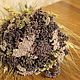 Bouquet-dried flowers-amulet of marriage bonds, Flowers are dry and stable, Kaluga,  Фото №1