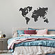 Карта мира на стену BLACK, Карты мира, Санкт-Петербург,  Фото №1