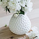 Order Vase 'White Dot M'. Hill & Mill. Livemaster. . Vases Фото №3