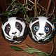 Bear Panda eyed musical ball tumbler. Toys. Original painted Souvenirs and gift. My Livemaster. Фото №6
