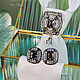 Gemelos Conde De Montecristo. Gemelos negros de las mujeres de los hombres con el cristal. Cuff Links. LADY-LIZA jewelry shop. Ярмарка Мастеров.  Фото №14