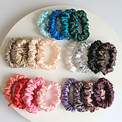 Украшения handmade. Livemaster - original item Silk elastic band for hair 100% natural silk. Gift idea girl. Handmade.