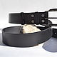  TITANIUM leather belt for men. Straps. Leathercrat Products (REViOR). Online shopping on My Livemaster.  Фото №2