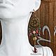 Серьги БОХО с натуральным жемчугом и камнями"Пряные". Серьги-продевки. Екатерина Руд (Стильно о камнях). Интернет-магазин Ярмарка Мастеров.  Фото №2