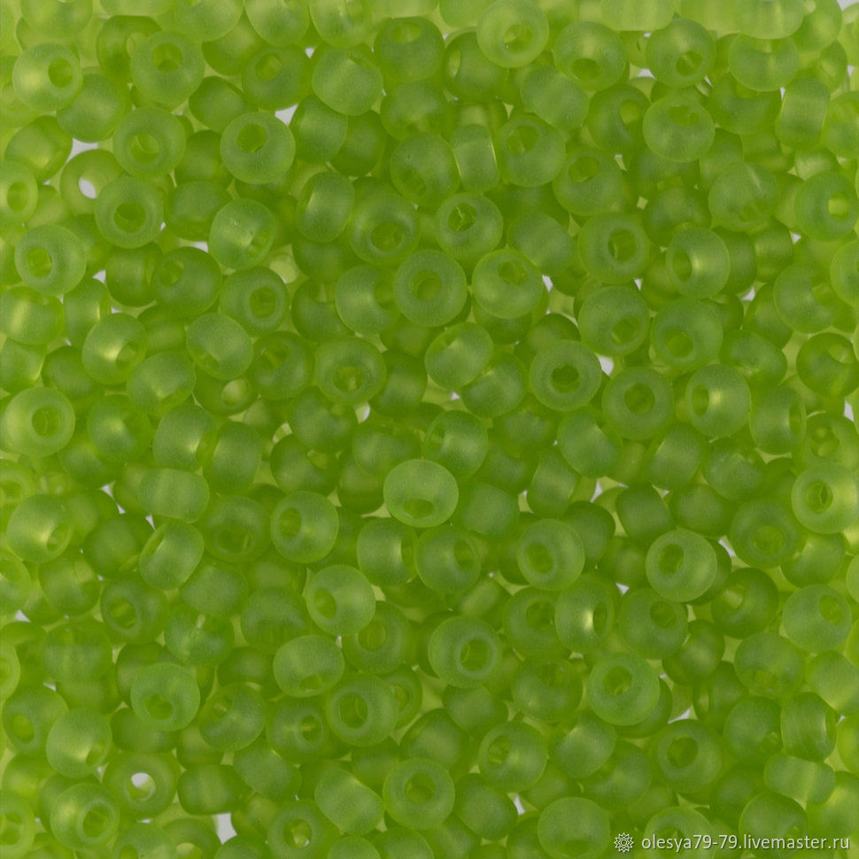 10 grams of 10/0 seed Beads, Czech Preciosa 50220matt Premium green, Beads, Chelyabinsk,  Фото №1