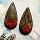Painting on stone Earrings ' Africa '. Pendants. Picture&miniature lacquer painting. My Livemaster. Фото №5