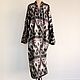 Order Uzbek cotton robe made of ikat. Boho coat, caftan. CHT001. businka34. Livemaster. . Robes Фото №3