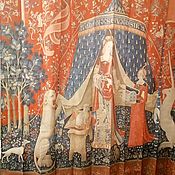 Для дома и интерьера handmade. Livemaster - original item Curtains:For the bathroom, with a French tapestry theme. Handmade.