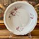 Винтаж: Блюдо глубокое Porcelaine De France Limoges. Фарфор. Диаметр 28 см, Кухонная утварь винтажная, Калининград,  Фото №1