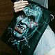Men's leather shoulder bag 'Dracula'. Crossbody bag. newandw. My Livemaster. Фото №5