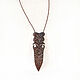 Pendant-Amulet made of wood ' Maori Spear'. Pendant. OakForest Wooden Jewelry. My Livemaster. Фото №4
