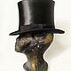 Black satin top hat 'Mod'. Cylinder. Felt Hats Shop. My Livemaster. Фото №4