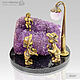 figures: Wedding gift lovers and Cupid with amethyst. Figures. Miner premium - Ltd Moscow (mineralpremium). Online shopping on My Livemaster.  Фото №2