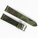 Camouflage Green Genuine Leather Strap: N0027, Watch Straps, Moscow,  Фото №1