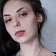 Деревянные серьги-луны из падука. Серьги-пусеты. TeoTerra. Ярмарка Мастеров.  Фото №4