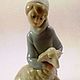 Porcelain figurine 'Boy with sheep', LLADRO, Spain, Vintage interior, Mogilev-Podolsky,  Фото №1