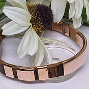 Украшения handmade. Livemaster - original item Bracelet made of genuine leather and copper. Handmade.
